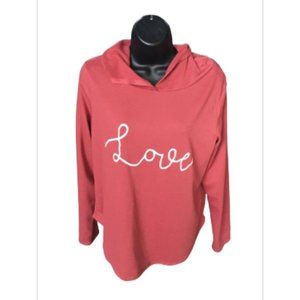 Allysse "Love" hoodie Pink Large